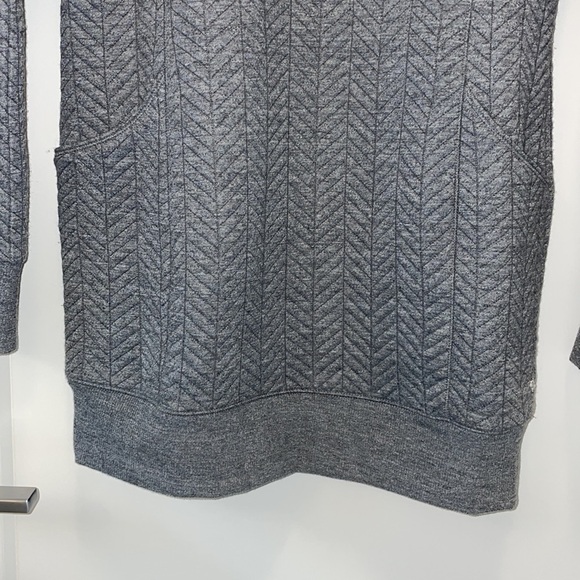 SzXS Shambhala quilted grey cowl neck cozy, after yoga sweater EUC - Picture 6 of 13